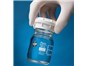 Image: PURGEGRIP™ Glass Bottles provide safer, more secure handling for laboratory containment tasks